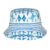 Sun Hat Light Blue Tribal Border Baseball Cap
