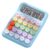 Sunisfa Colorful Calculator Electronic Calculator Desktop Mechanical Keyboard with Scientific Functions Numeric Keypad and Spill Withstand Design for Office School (Sky Blue)