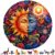 Sun Moon Mandala Wooden Puzzle 454pcs Unique Wood Animal Shaped Puzzle