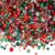SUNNYCLUE 1 Box 454 to 714pcs Christmas Seed Beads Assorted Seed Beads Colorful Red Green Gold Round Column Crystal Small Pony Loose Spacers for Jewelry Making Women Holiday Festival Party Supplies