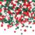 SUNNYCLUE 1 Box 454 to 714pcs Christmas Seed Beads Holiday Seed Beads Red Green White Assorted Mixed Pony Round Barrel Glass Loose Spacers for Jewelry Making Women Adult Festival DIY Supplies Gifts