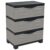 Sunnydaze 29.5″ 3-Tier Heavy Duty Garage Storage Drawers, Gray