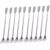 Sunnyglade 10PCS 2 in 1 Stainless Steel Lab Spoon Spatula/Laboratory Sampling Spoon Mixing Spatula