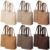 Sunnymove 12 Pcs Small Corduroy Tote Bags Cute Mini Tote Bag Reusable Handbag Gift for Women Birthday Bridesmaid Travel(Brown Color)