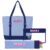 Sunnymove 3 Pcs Empty Mahjong Bags Set for Tile and Rack,Foggy Blue,Buckle
