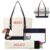Sunnymove 3 Pcs Empty Mahjong Bags Set for Tiles and Racks Canvas Mahjong Carry Tote Bag Embroidered American Mah Jong Set Incl Tile Bag and Racks & Pushers Drawstring Bags(Black,Buckle)