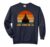 Sunset & Battleship USS Iowa BB-61 Veterans Day Sailor Dad Comfort Colors Adult Sweatshirt