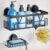 SUNTECH Suction Cup Shower Caddy with Soap Holder, No Drilling Rustproof