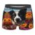 SUNZHI Border Collie Dog In Flower Field Men’S Boxer Briefs