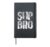 Sup Bro Girl Flower Paddle Board Hardcover Journal, Black