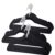 Supercap – 30pcs Red Velvet Hangers, Space Saving Coat Hangers for Closet, Ultra-Slim & Non-Slip Swivel Hook Clothes Hangers for Shirts, Jackets, Dress, Pant, Black