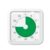 Supercap‑Visual Countdown Timer with Magnetic Back, 60‑Minute Silent No‑Ticking Time Management Tool for Classroom Study Kitchen Baking, Built‑in Night Light. Green White