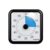 Supercap‑Visual Countdown Timer with Magnetic Back, 60‑Minute Silent No‑Ticking Time Management Tool for Classroom Study Kitchen Baking, Built‑in Night Light. Black Blue