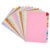 SUPERFINDINGS A5 1-12 Numbered Binder Dividers for 6 Ring A5 Multicolor Tabs Numbered Dividers 8.27×5.59in Paper Colorful Index Divider with 12 Number Tabs for 6 Hole Binders Office Filing Organize