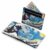 SUPERVEK Starry Wave Tyvek Wallet Bundle – Classic Stitched Wallet and Ultra-Thin Cardholder Set (Starry Night & Great Wave Fine Art Mashup)