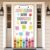 Supervitae Crayon Banner Door Cover for Back to School Classroom Decor First Day of School Welcome Banner Wall Front Door Porch Sign for Kindergarten Preschool Elementary Decor