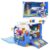 Super Wings Season 7 New Super Pets’ Mini Base，Transforming Playset from Bus to Aircraft, with Super Pet Jett & Dizzy, Role Play Toys for Kids, Gifts for Girls Boys Age 3+