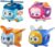 Super Wings Super Pets 4-Pack Collection Jerome, Golden Boy, Shine, Ellie, Vehicle Action Figure with Light Effect and Mutiple Emotion Expressions, Gifts for Kids Age 3+