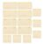 SUPVOX 14pcs Foldable Storage Box Set for Socks and Underwear, Beige