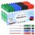 SUQJOY Dry Erase Markers Chisel Tip 72 Pack 4 Colors Black Red Blue Green Whiteboard Markers for Office Meetings Presentations Bulk Set