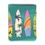 Surfboard Book Sleeve with Zipper Front Pocket for Hardcover