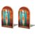 Surfboard on Wooden Wooden Bookends for Shelves