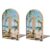 Surfboard on Wooden Wooden Bookends for Shelves 1 Pair