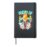 Surfer Surfboard Beach Flower Ocean Sunset Hardcover Journal, Black