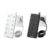 Surge Protector Power Strip, 1 White & 1 Black, 6FT, 20-Outlet, 6 USB,1850W