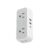 Surge Protector Power Strip with 4 AC Outlets 2 USBA Ports and 1 USBC Port Multi Plug Splitter for Home Office Essentials