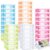 Suzile 40 Pcs Plastic Crayon Boxes Holds 24 Crayon with Snap Lid Storage Container Clear Stackable Case for School Office Classroom Supplies Pen Pencil Craft(Clear, Red, Green, Blue, Orange)