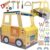 Svan Wooden Construction Truck Playset, 60+ Piece Pretend Workbench Toy