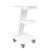 SVJGHQMLR Rolling Esthetician Cart with 3 Built-in Sockets 3-Tier Metal Mobile Table Sturdy Durable Easy Mobility Smooth Rolling Wheels for Lab Clinic Beauty and Dental 220 Lbs Capacity White