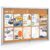 SWANCROWN 48″x32″ Glass Enclosed Bulletin Board, Lockable Cork Notice Board