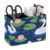 Swans Water Lilies in Pond Desk Organizer PU Leather Caddy Holder