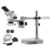 SWIFT S7 3.5X-90X Professional Simul-Focal Trinocular Stereo Zoom Microscope with WH10x Eyepieces, 0.7X-4.5X Objective,144 LED Ring Light, Single Arm Boom Stand, Includes 0.5X and 2.0X Barlow Lens