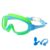 Swim Goggles, Kids Goggles Wide View Anti-Fog UV Protection No Leak with Earplugs Nose Clip for Age 3-15 Boys Girls Pool Beach (Green)