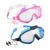 Swimming Goggles Kids, Wide View Anti Fog UV Glasses, Adjustable Straps
