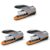 Swingline Stapler, 70 Sheet Capacity, Optima 70, Jam Free, Reduced Effort, Soft Grip, Metal, Silver, Black and Orange (87870) (Pack of 3)
