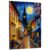 Swirl Night Tower Street Canvas Art, Hidden Frame Romantic Scene (8x10in)