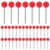 SWOOMEY 1000pcs Red Round Head Push Pins for Map and Poster Board, Stainless Steel Tip Thumb Tacks with Comfortable Grip for Travel Maps and Arts Crafts, Easy Handling and Firm Hold, 2