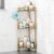 SWTYMIKI Standing Shower Caddy Corner – 3‑Tier Stainless Steel Shower Organizer Shelf with 12 Hooks and Adhesive Pads, Rustproof Corner Shelves Stand Rack for Bathroom Shower Room, Gold