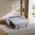 swxlylsfq 1 Multifunctional Foldable Sofa Bed with 3 Different Lengths, Modern Sofa, Upgraded Suede Fabric, Adjustable backrest, Gray Color with USB Port and Rotating Telephone Stand