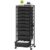SYKIARIOL Rolling Cart with Drawers,10 Drawer Rolling Cart,Craft Organizer with Wheels,Teacher Storage Cart with Wooden Tabletop for School,Office and Home,Black