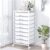 SYKIARIOL Rolling Storage Cart with Drawers, 8 Drawers Utility Cart,White