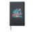Synthesaurus | Dinosaur DJ Musician | Synthesizer Player Hardcover Journal, Black