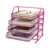 Syyavrrta 11.8 x 7.9 x 3.9 Inch Wire Mesh File Folder Rack, Desktop Document Organizer for Vertical Sorting, Metal Office Desk Accessory (1 PC)