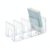 Syyavrrta Clear Acrylic Vertical File Organizer, 4-Slot Desktop Document Holder for Office Desk or Wall Mount Storage