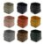 Syyavrrta Desktop Organizer for Small Accessories, Round Foldable PU Leather Storage Box with Lid, Compact Desk Tidy for Keys and Pens