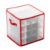 Syyavrrta Durable PP Plastic Ornament Storage Box, Foldable 64-Compartment Cube for Holiday Baubles, 11.8 Inch Bin